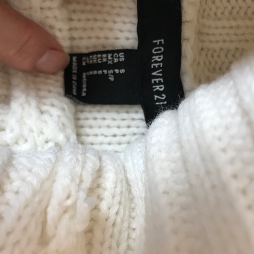 Forever 21 | Cowl Neck Sweater Ivory Small - Picture 5 of 8